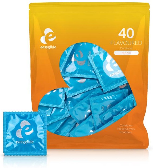 EasyGlide - Kondome mit Geschmack - 40 Stück