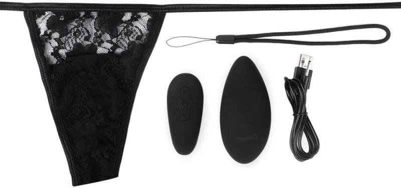 The Screaming O - Premium Ergonomic Remote Panty Set Black