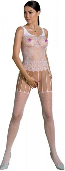 ECO PASSION – Catsuit mit Offenem Schritt – Weiß