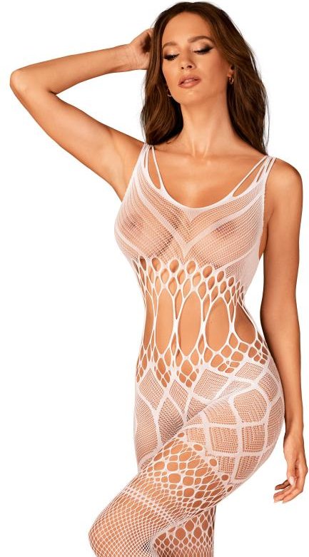 Netz-Catsuit - Weiß