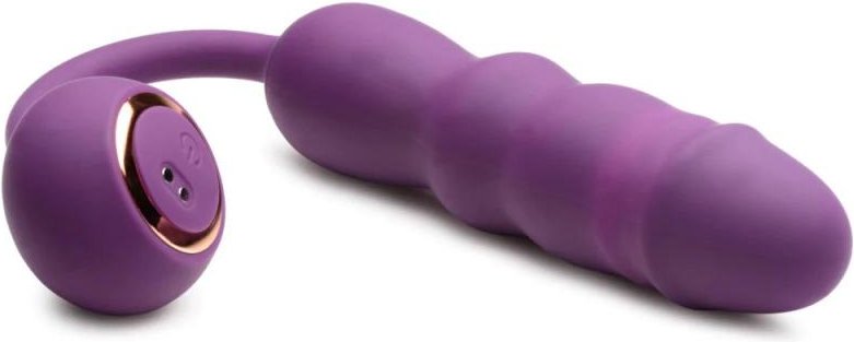 Thru Thumper Stoßender Silikonvibrator mit Fernbedienung