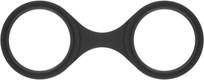 EasyToys - Flexible Silikon-Handschellen - Schwarz