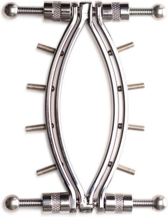 Spread 'Em Poker Vagina-Klammer mit verstellbaren Druckschrauben