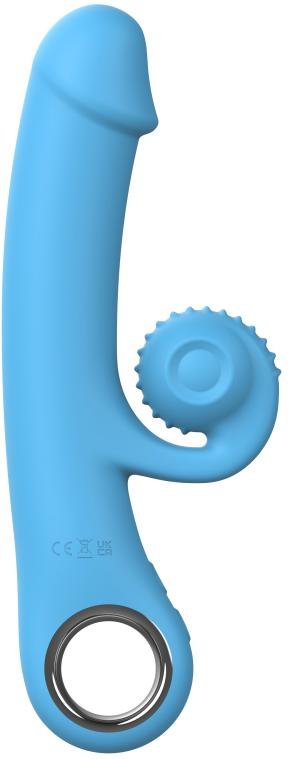 Online Only - Double Lust - Flexibler Snail Vibrator - Blau