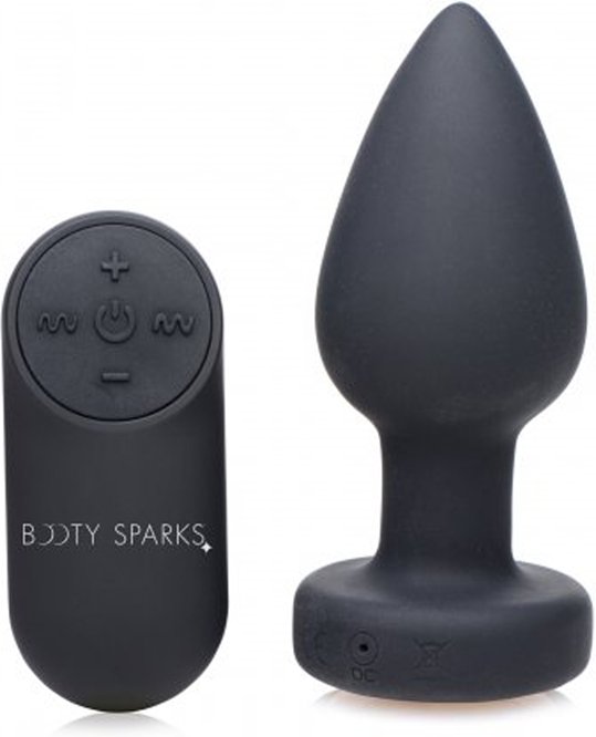 Vibrierender Butt Plug mit LED-Beleuchtung - Mittel