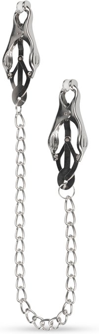 Easytoys Fetish - Japanische Kleeklammern mit Kette