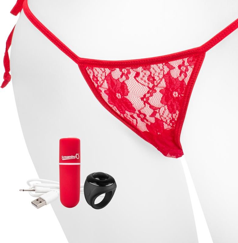 The Screaming O - Charged Remote Control Panty Vibe Red