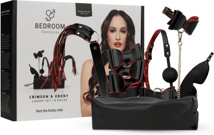 Bedroom Fantasies - Crimson & Ebony - 8-teiliges Luxus-Set