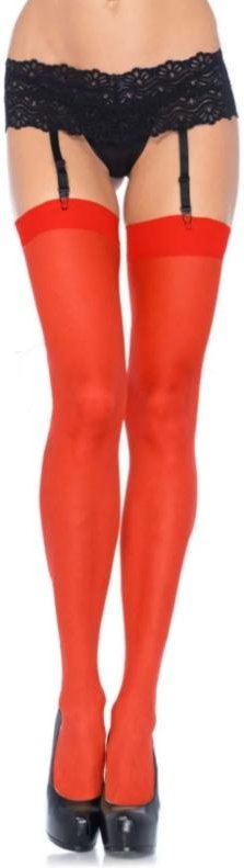 Leg Avenue - Transparente Strümpfe - Rot