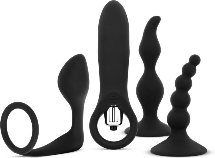 Easytoys - Analspielzeug-Set 4-teilig - Schwarz