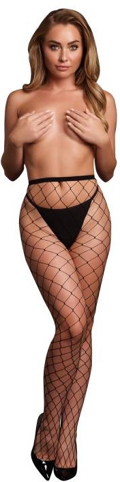 Le Desir - Slip mit Grober Netzstruktur - Schwarz