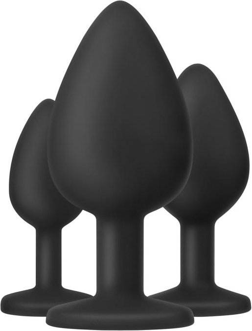 Teazers – Buttplug Set – Schwarz