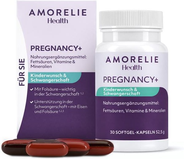 AMORELIE Health »Pregnancy+« für Sie – 30 Softgel-Kapseln