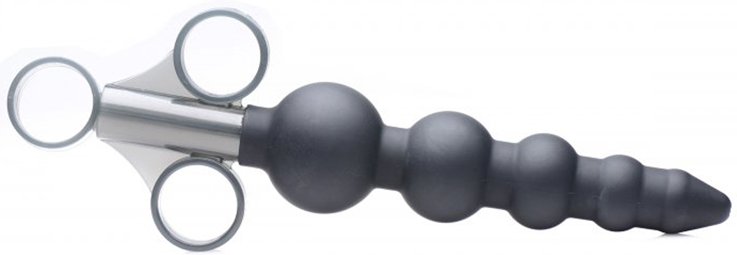 Gleitmittelapplikator aus Silikon mit abgestuften Perlen