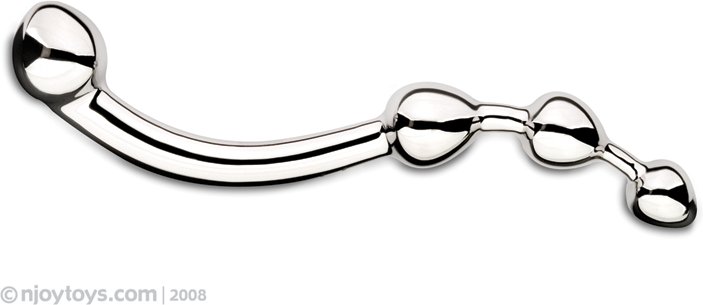 Njoy Fun Wand - G-Punkt/Prostata Dildo - Silber