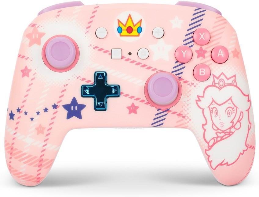 Enhanced Wireless Controller für Nintendo Switch, Princess Peach Plaid