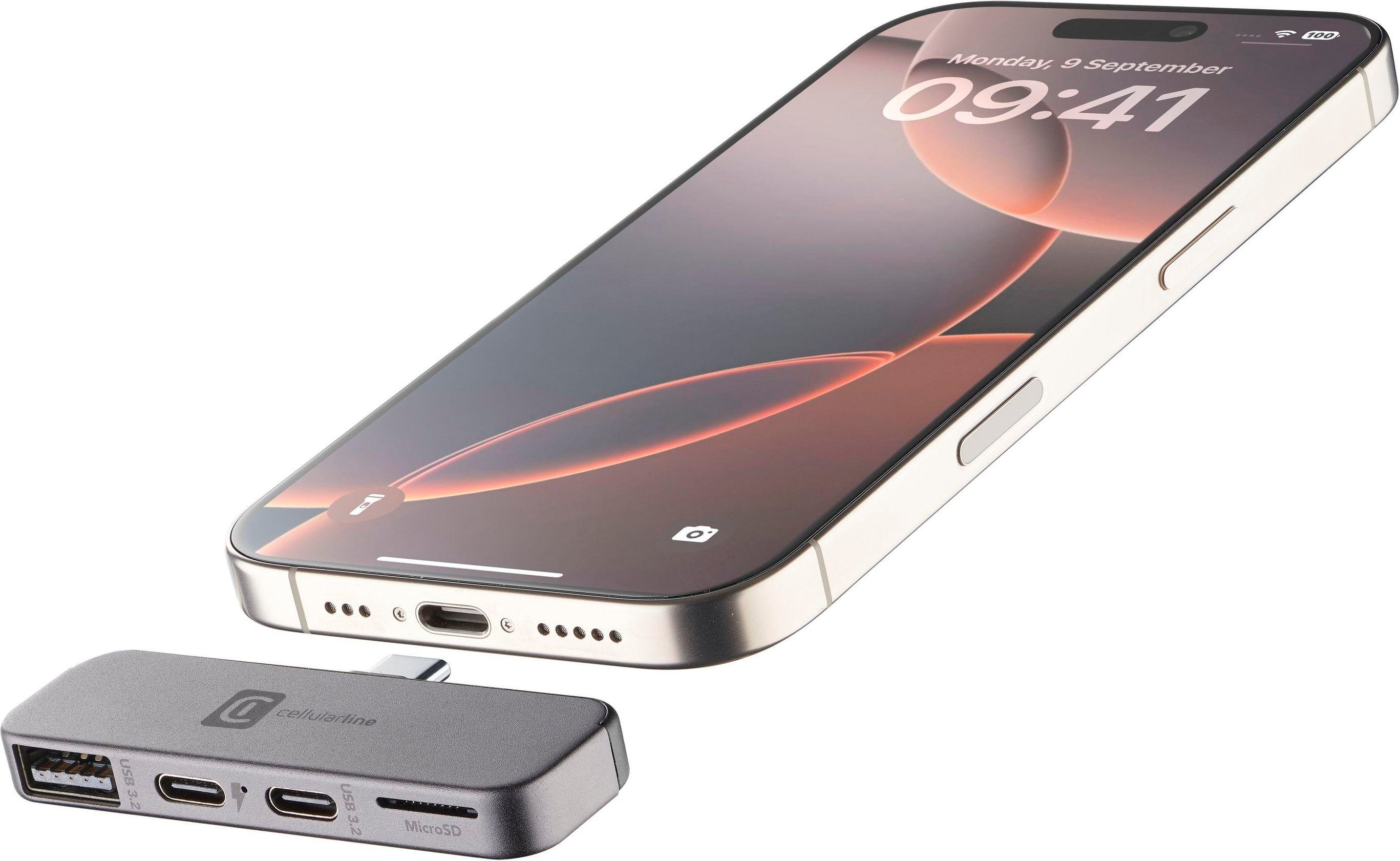 4 Port SMARTPHONE HUB Black