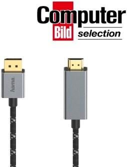 Video-Kabel, DisplayPort-St. - HDMI™-St., Ultra-HD 4K@60Hz, Alu, 1,50 m (00200506)