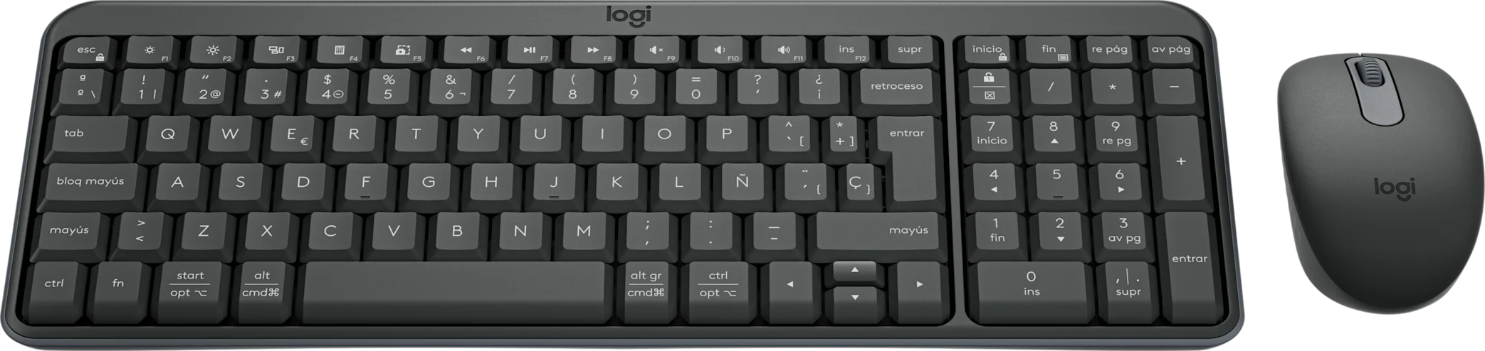 MK250 Compact Bluetooth Wireless Combo, Grafit