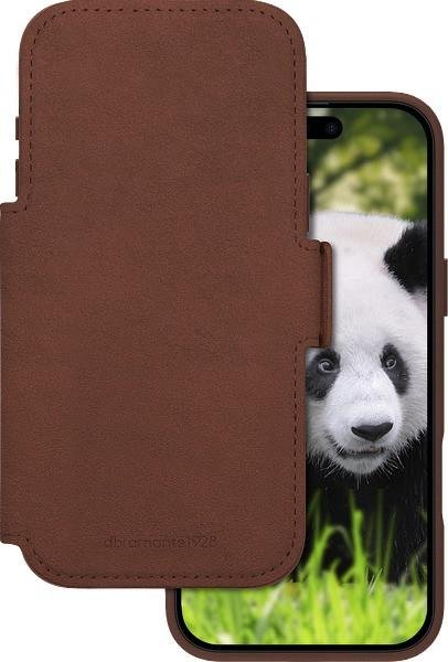 Lynge MS - iPhone 17 Pro Max - Full-grain leather - Dark Tan Handyhülle