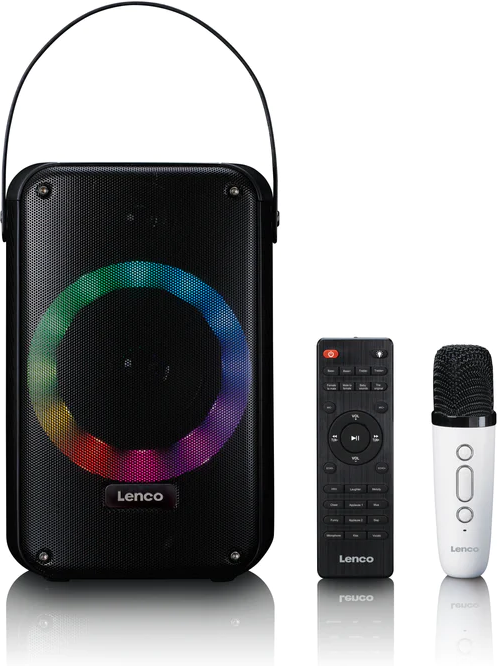 Partylautsprecher BTC-060 schwarz Karaoke-Set