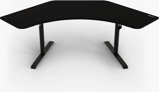 Arena Angelo Gaming-Tisch, Pure Black, 225 x 71 x 71-81 cm, gewinkelt