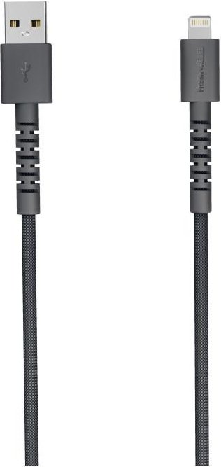 USB-A zu Lightning silicon geflochtenes Kabel "FlexWave" 70cm, Storm Grey (00231876)