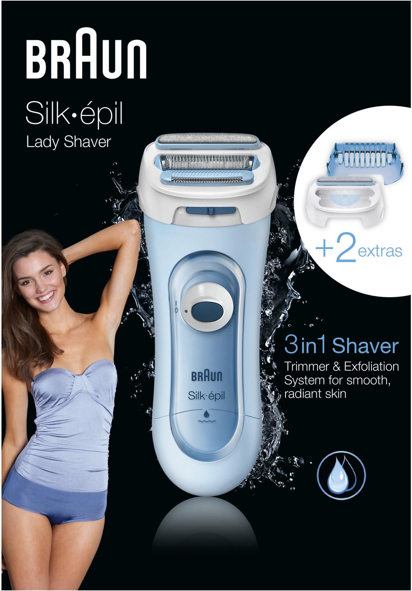 Lady Shaver 5-160 - 3-In-1 Damenrasierer