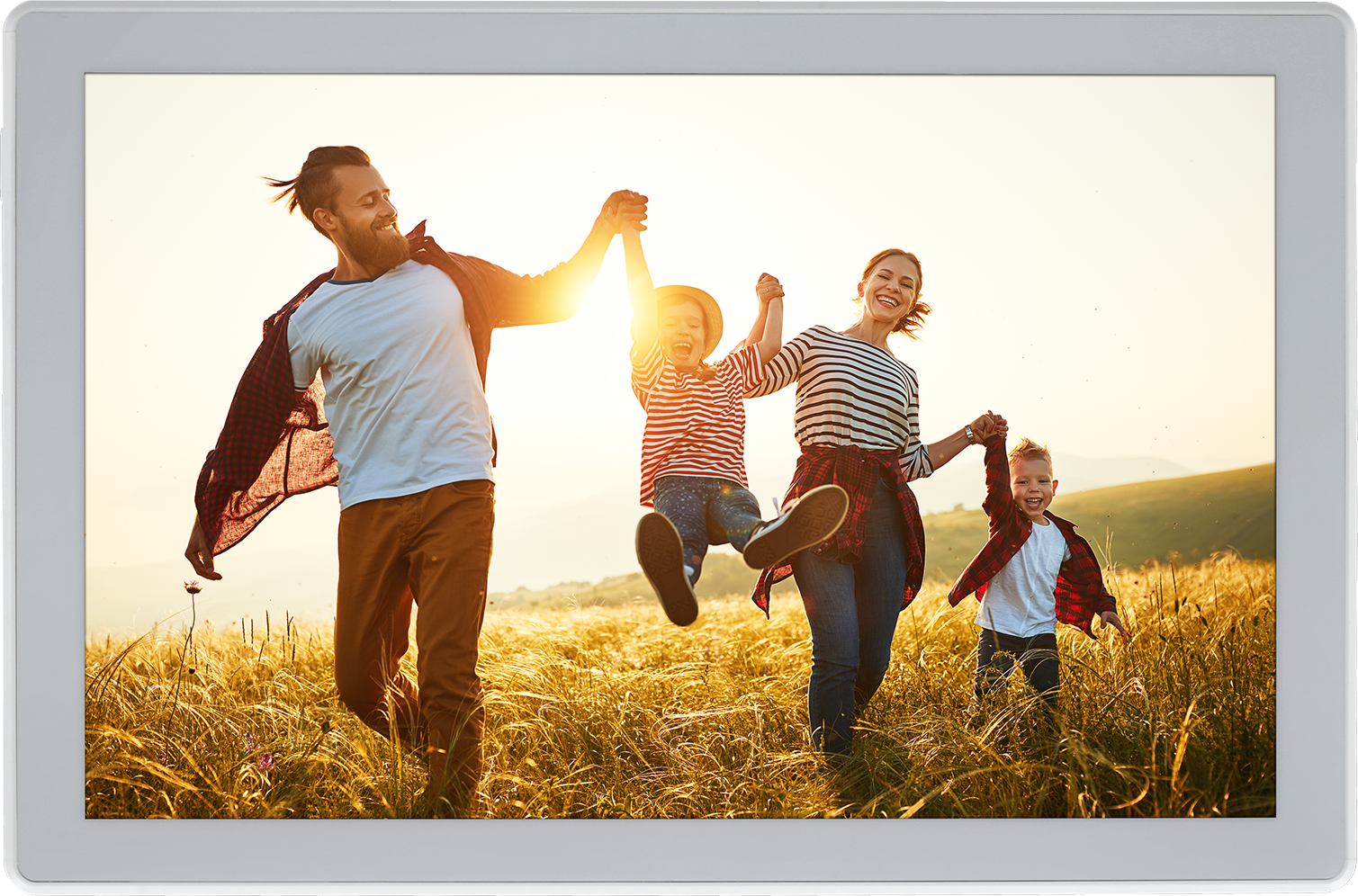 Smart Frame WiFi 106 Portable weiß Digitaler Bilderrahmen