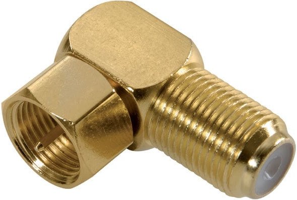 SAT F-Winkeladapter 7/152-N vergoldet (43078)