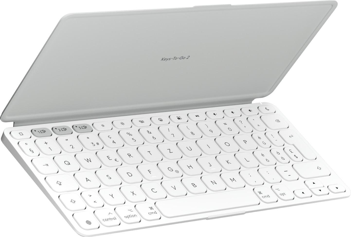 Keys-To-Go 2 Tablet-Tastatur, Hellgrau