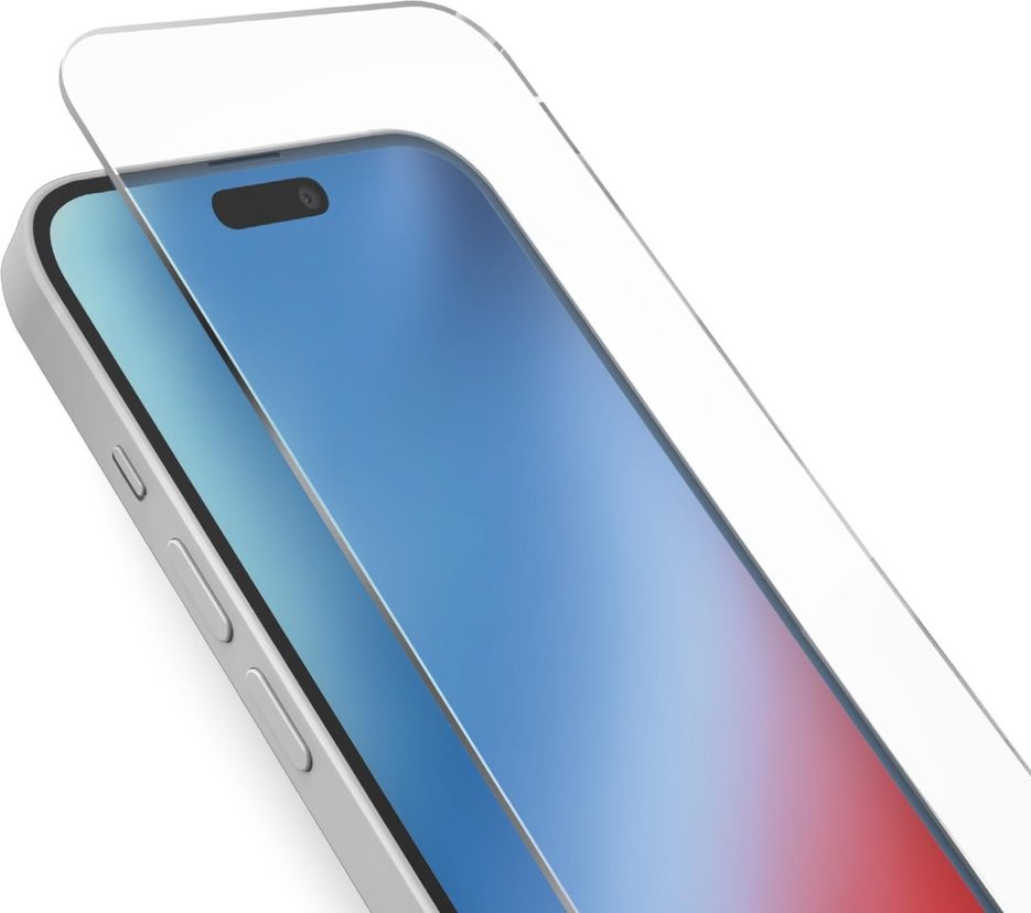 Glas-Displayschutz für iPhone 16/15, Transparent