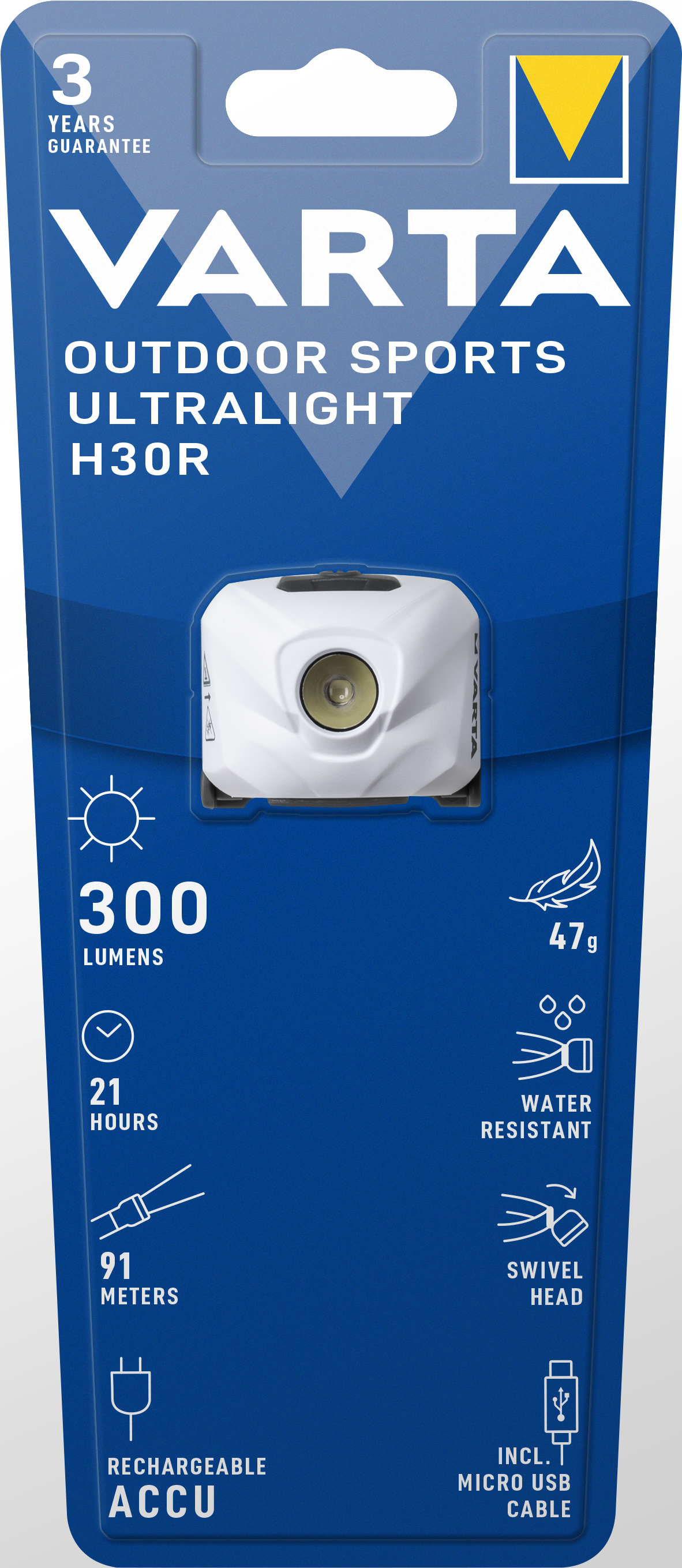 Outdoor Sports Ultralight H30R white Taschenlampe