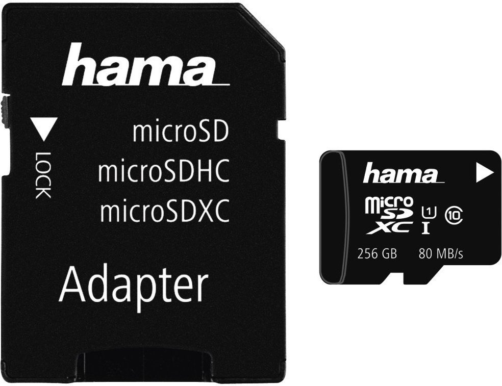 microSDXC 256GB Class 10 UHS-I 80MB/s + Adapter/Mobile (00124171)