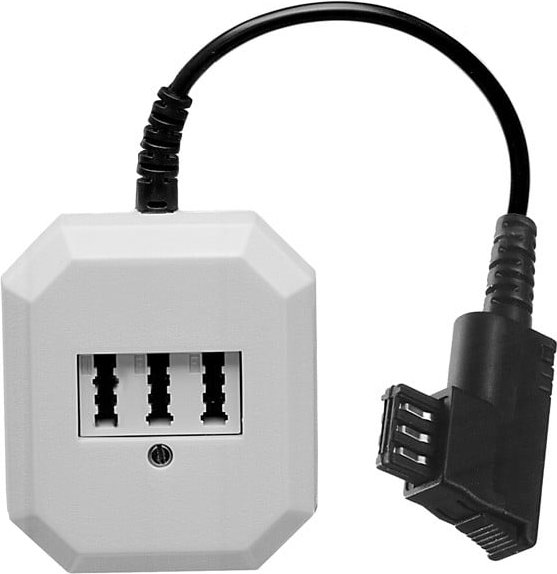 Thumbnail - Dosenerweiterung TAE-F Stecker auf TAE-N/FF Buchse (45071)