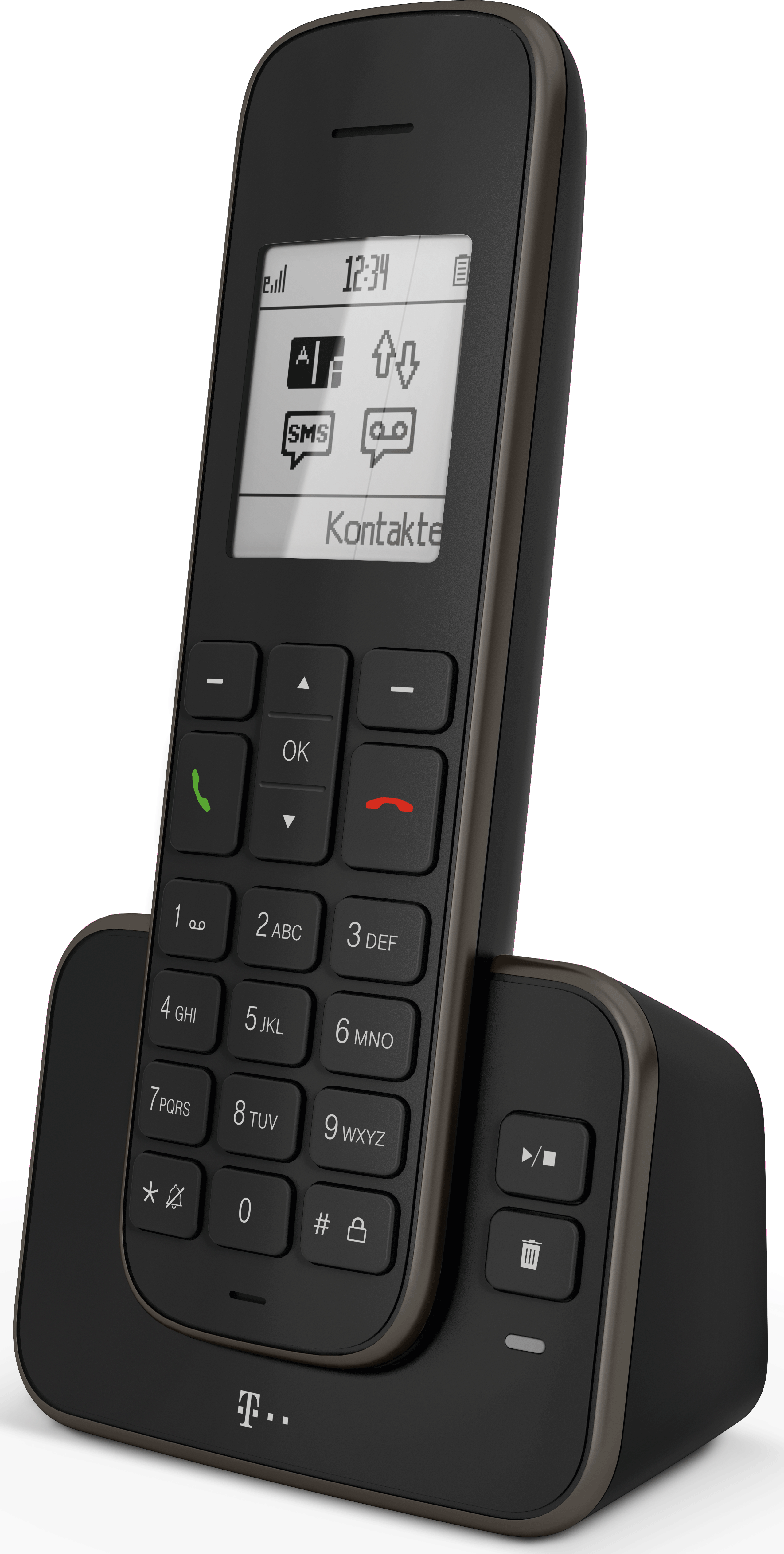 Sinus A 207 schwarz Schnurloses Telefon