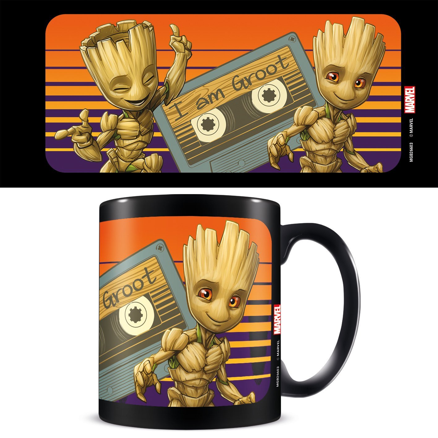Guardians of the Galaxy Groot Sunset Tasse