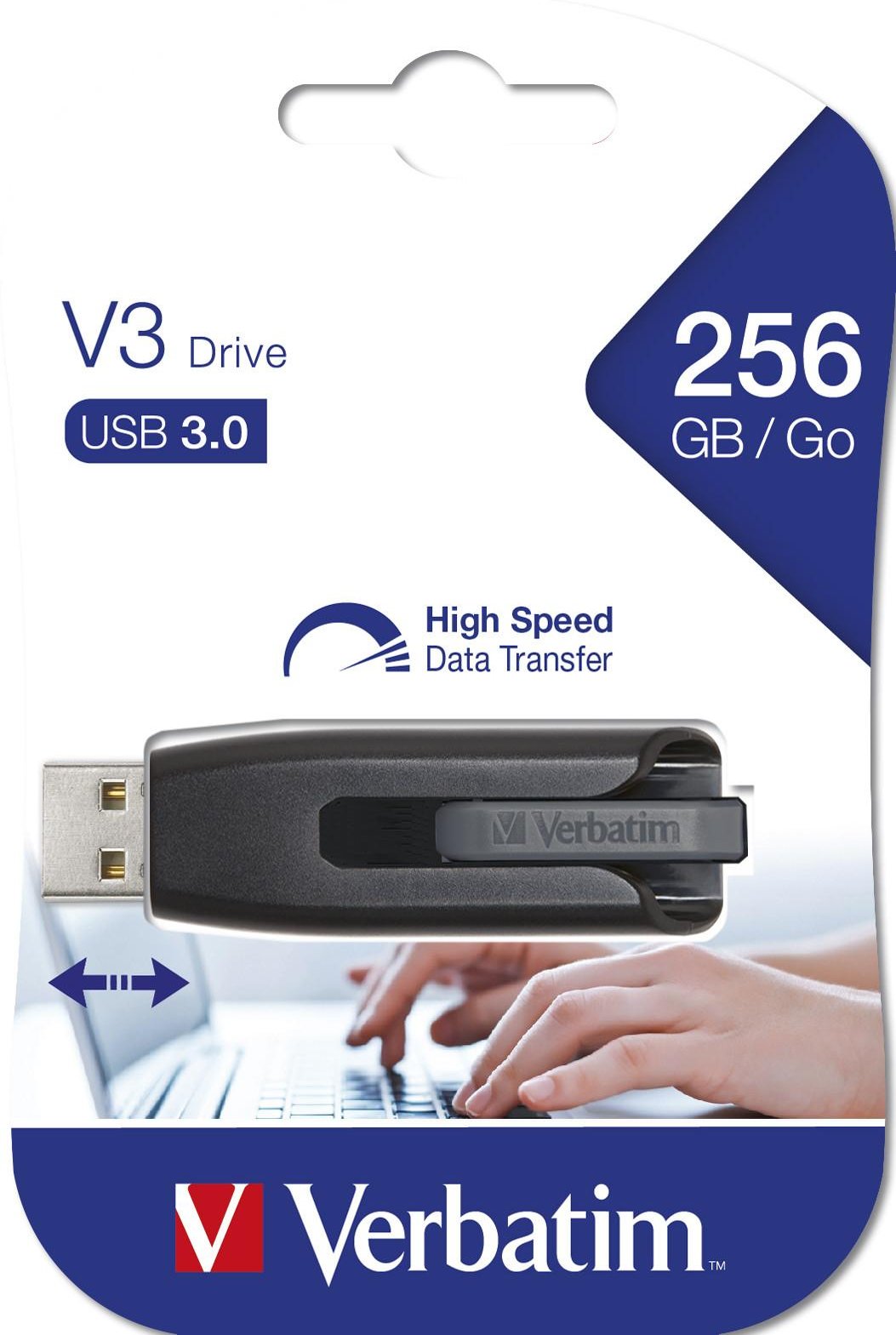 V3 USB 3.0 256 GB schwarz USB-Stick