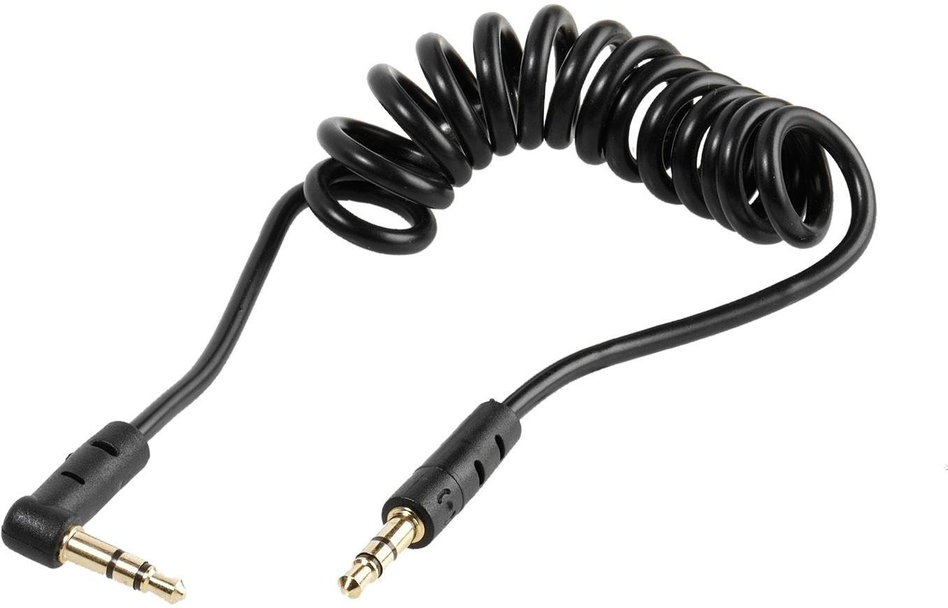 Klinkenverbindung stereo, Spiralkabel, 0,75m (46206)