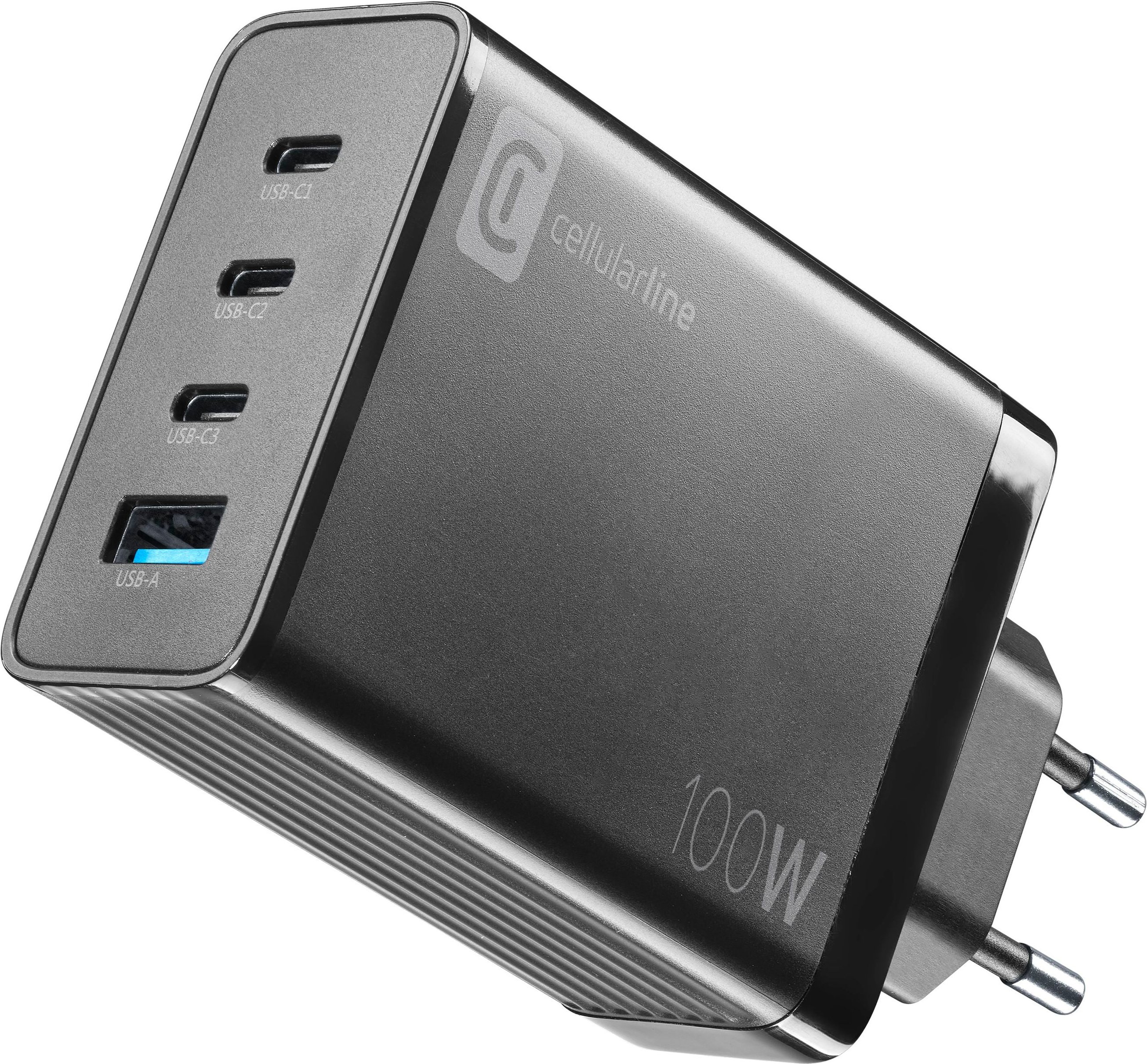 Multipower Nano 100W Reiselader 4 Port GaN Black (60627)