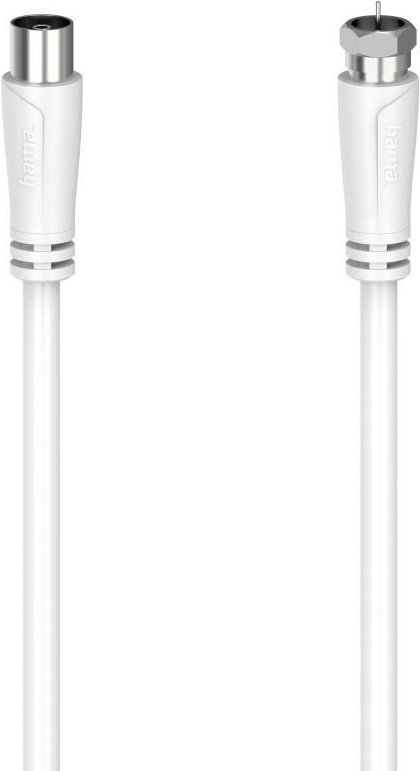 SAT-Anschlusskabel, F-Stecker - Koax-Kupplung, 1,5 m, 90 dB (00205061)