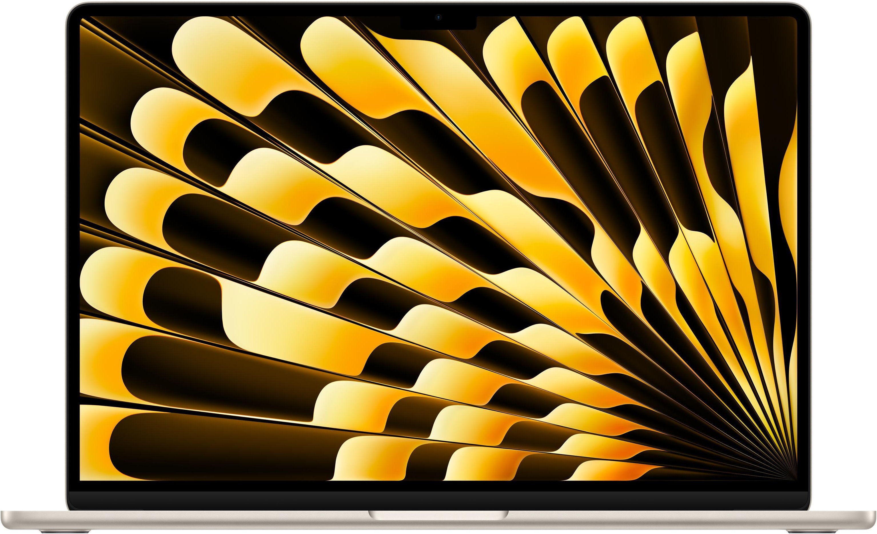 Thumbnail - MacBook Air, 15 Zoll, 2024, Polarstern, M3, 8-Core CPU, 10-Core GPU, 8 GB, 512 GB SSD