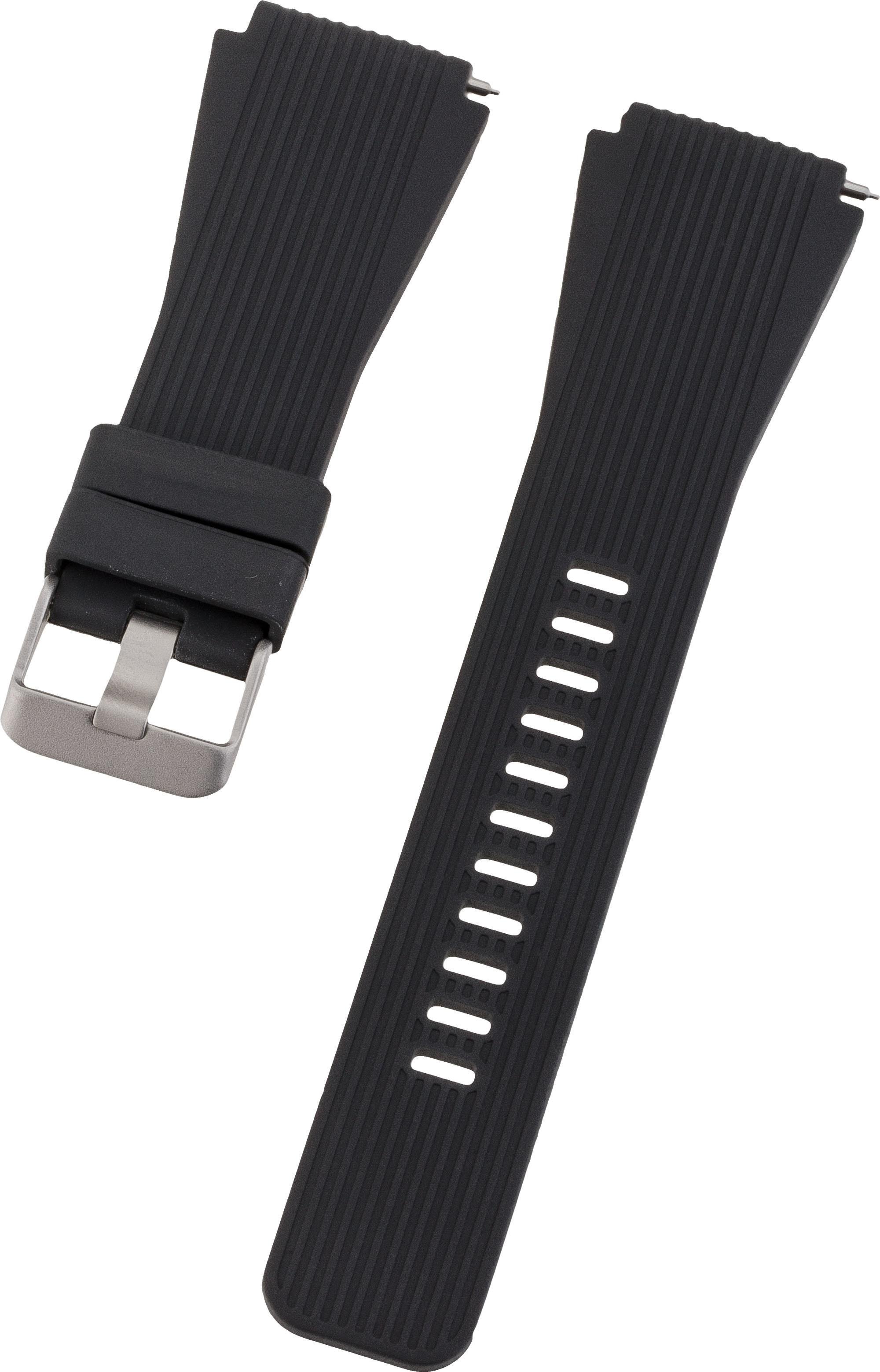 Armband 22mm Single Silicon Black (17646)