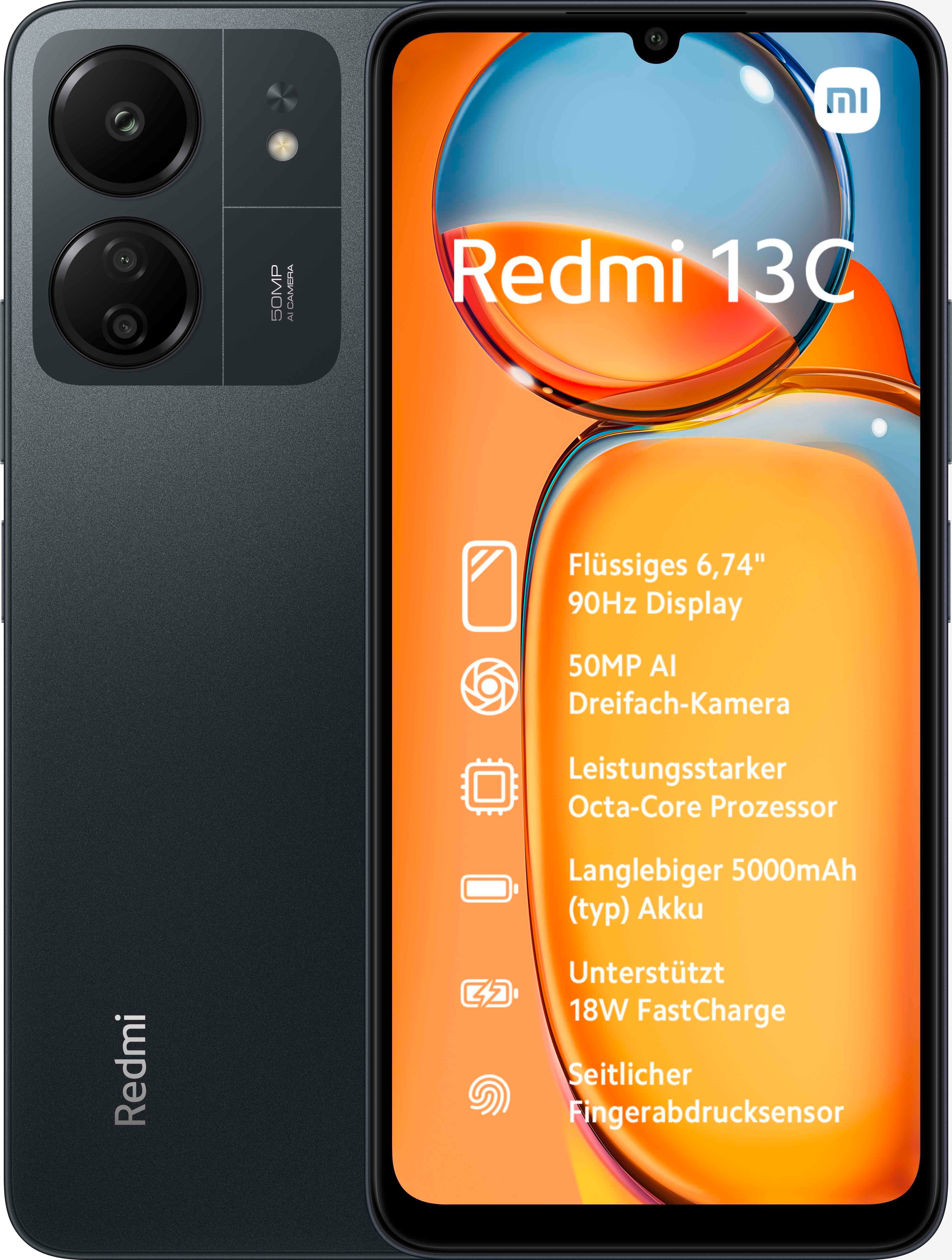 Redmi 13C 8GB + 256GB Midnight Black Smartphone