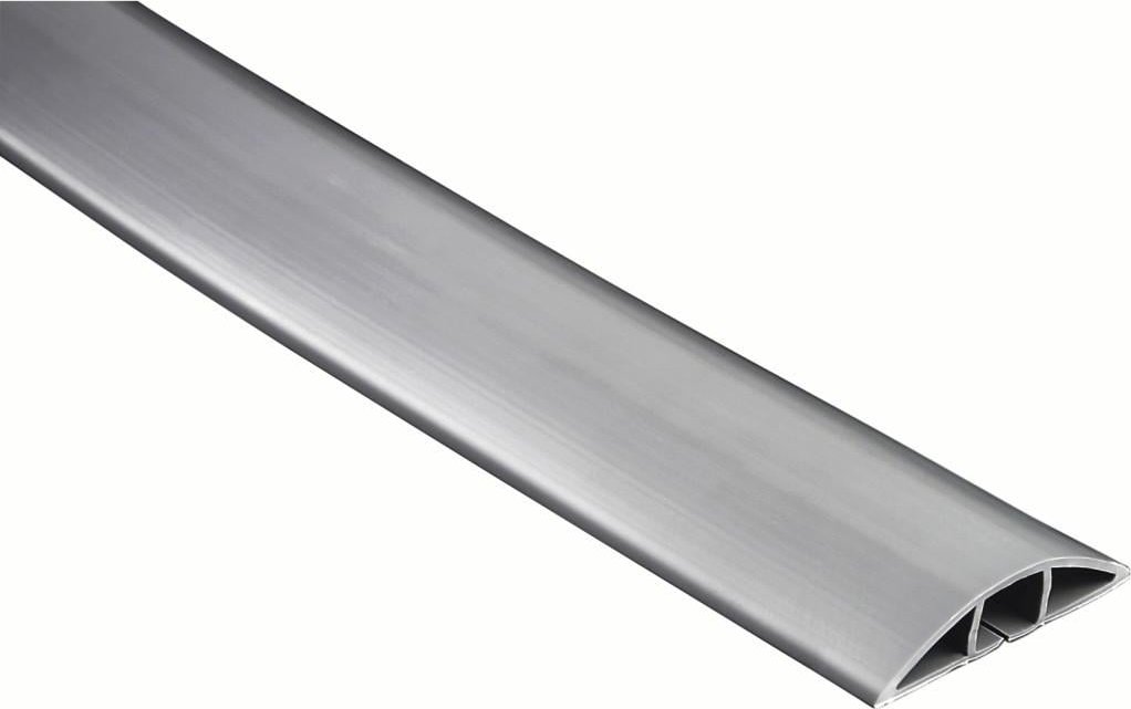 Flexibler Kabelkanal, selbstklebend, halbrund, 180 x 6 x 1 cm, PVC, Grau (00220983)