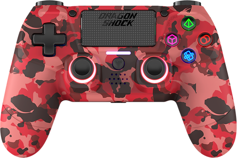 Dragonshock Controller Mizar Wireless, Red Camo, PS4