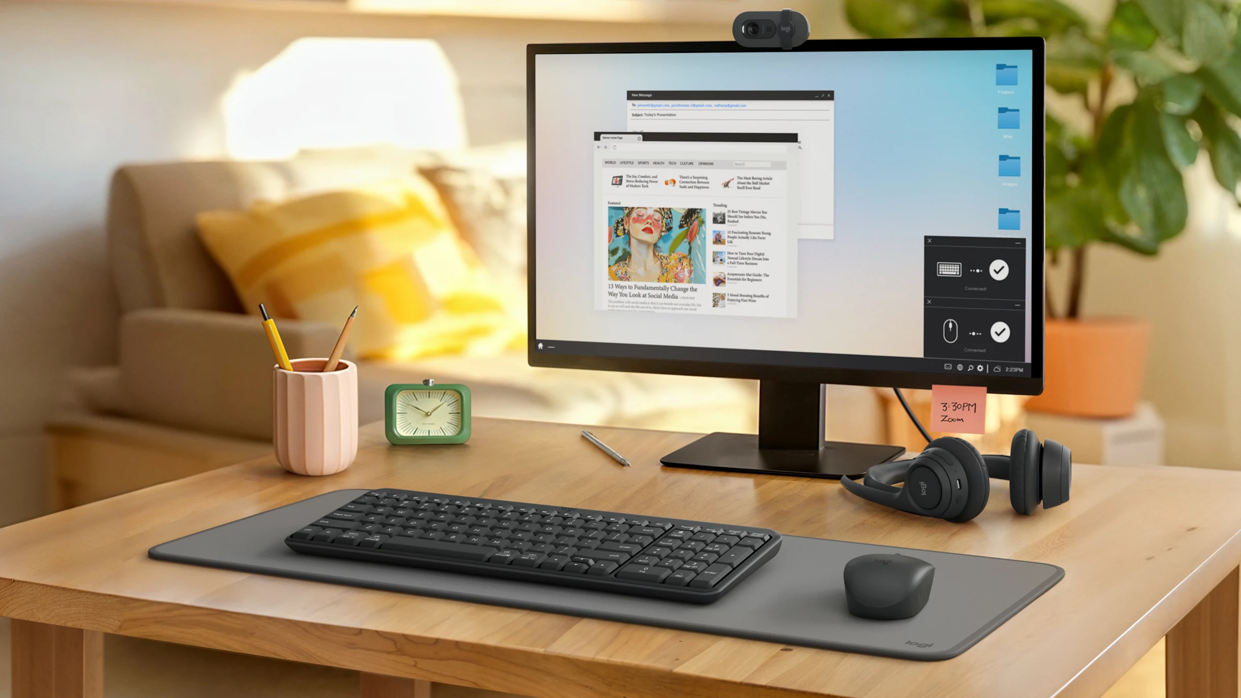 K250 Compact Bluetooth Wireless Keyboard, Grafit