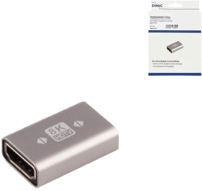 HDMI-A Verbinder, 8K, Metall HDMI-A Buchse auf Buchse, 8K 60Hz / 4K 120Hz