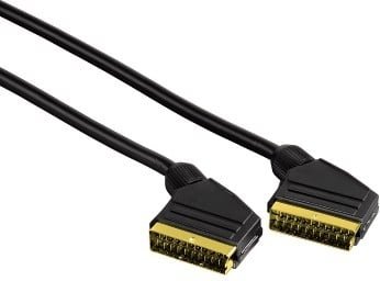 Scart-Verbindungskabel Stecker - Stecker, 3 m, Schwarz (00011945)