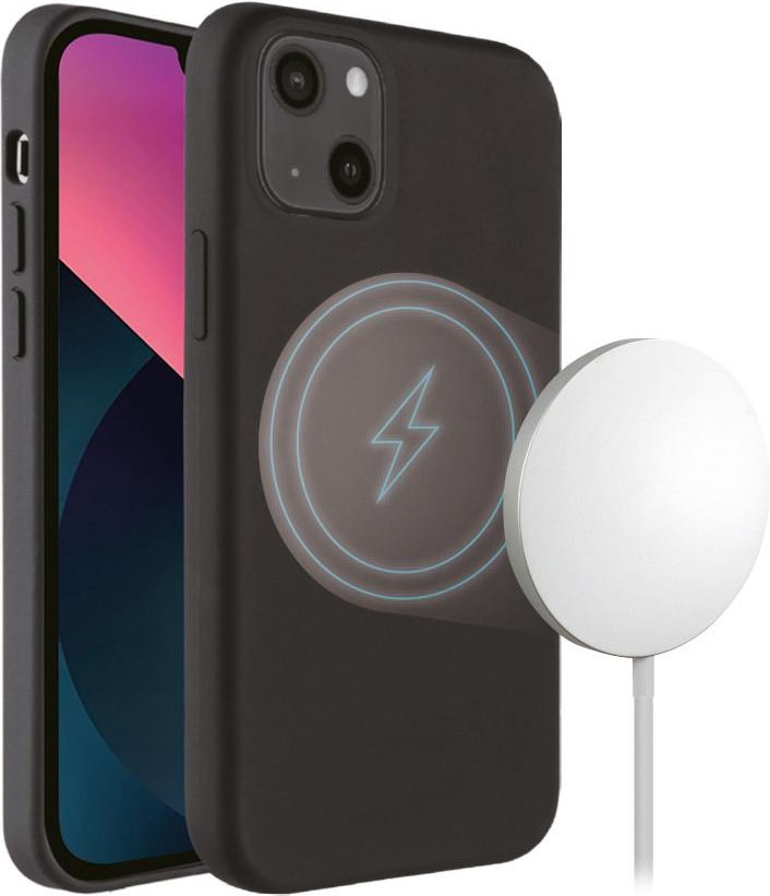 Mag Hype Cover, Magnetic Wireless Charging Support für iPhone 13 schwarz (62943)